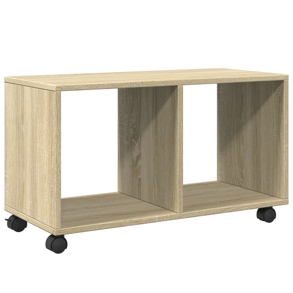 vidaXL Armario con ruedas madera ingeniería roble Sonoma 72x33x42,5 cm