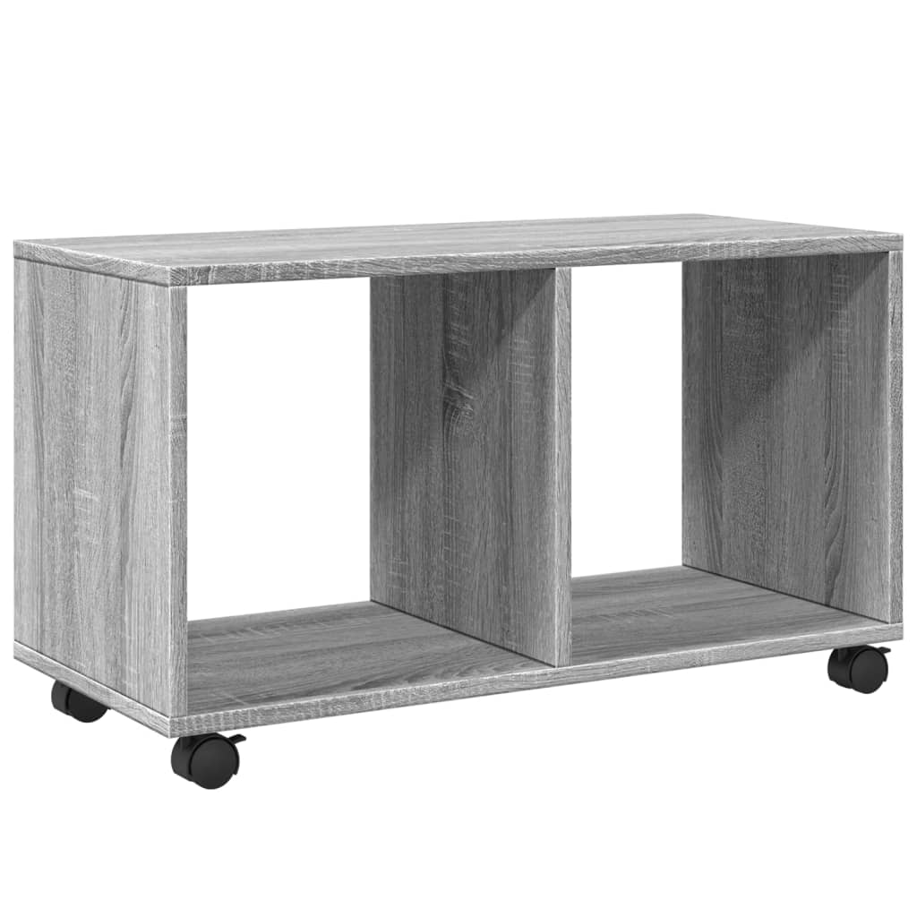 vidaXL Armario con ruedas madera ingeniería gris Sonoma 72x33x42,5 cm