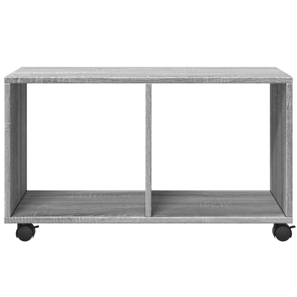 vidaXL Armario con ruedas madera ingeniería gris Sonoma 72x33x42,5 cm