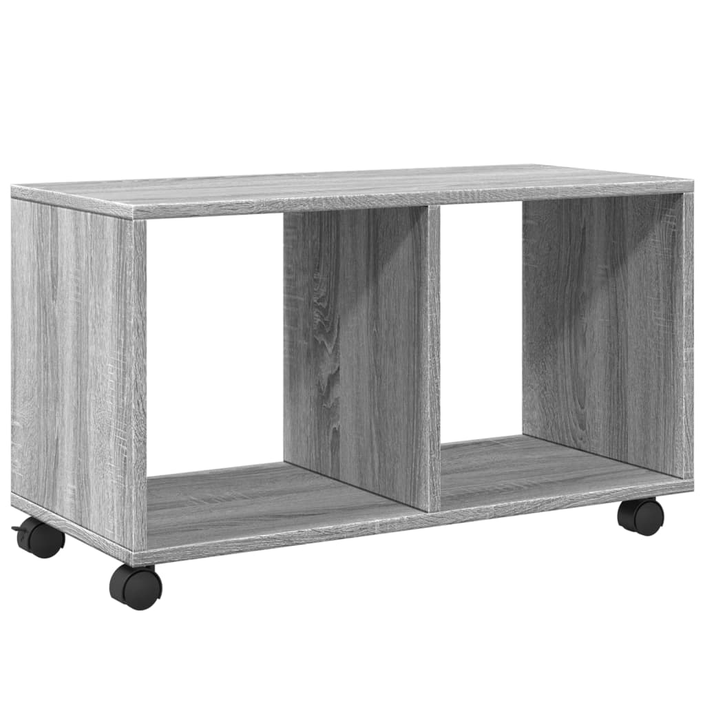 vidaXL Armario con ruedas madera ingeniería gris Sonoma 72x33x42,5 cm