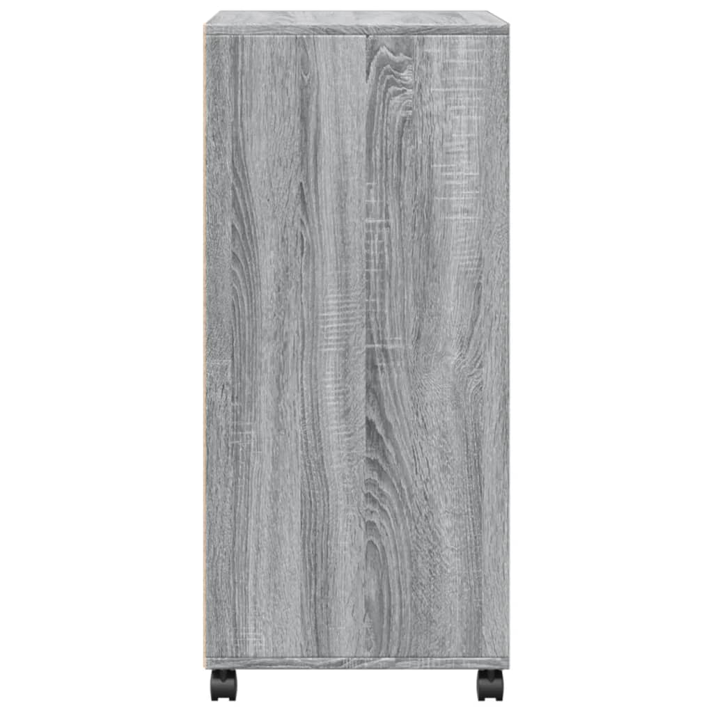 vidaXL Armario con ruedas madera de ingeniería gris Sonoma 55x40x91 cm