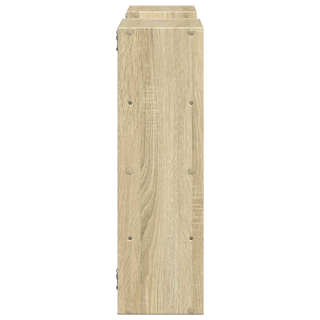 vidaXL Estantería de pared madera ingeniería roble Sonoma 96x18x60 cm