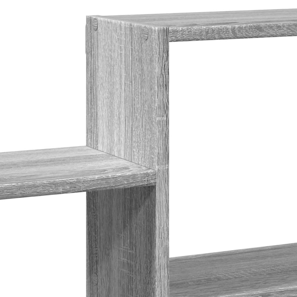 vidaXL Estantería de pared madera ingeniería gris Sonoma 96x18x60 cm