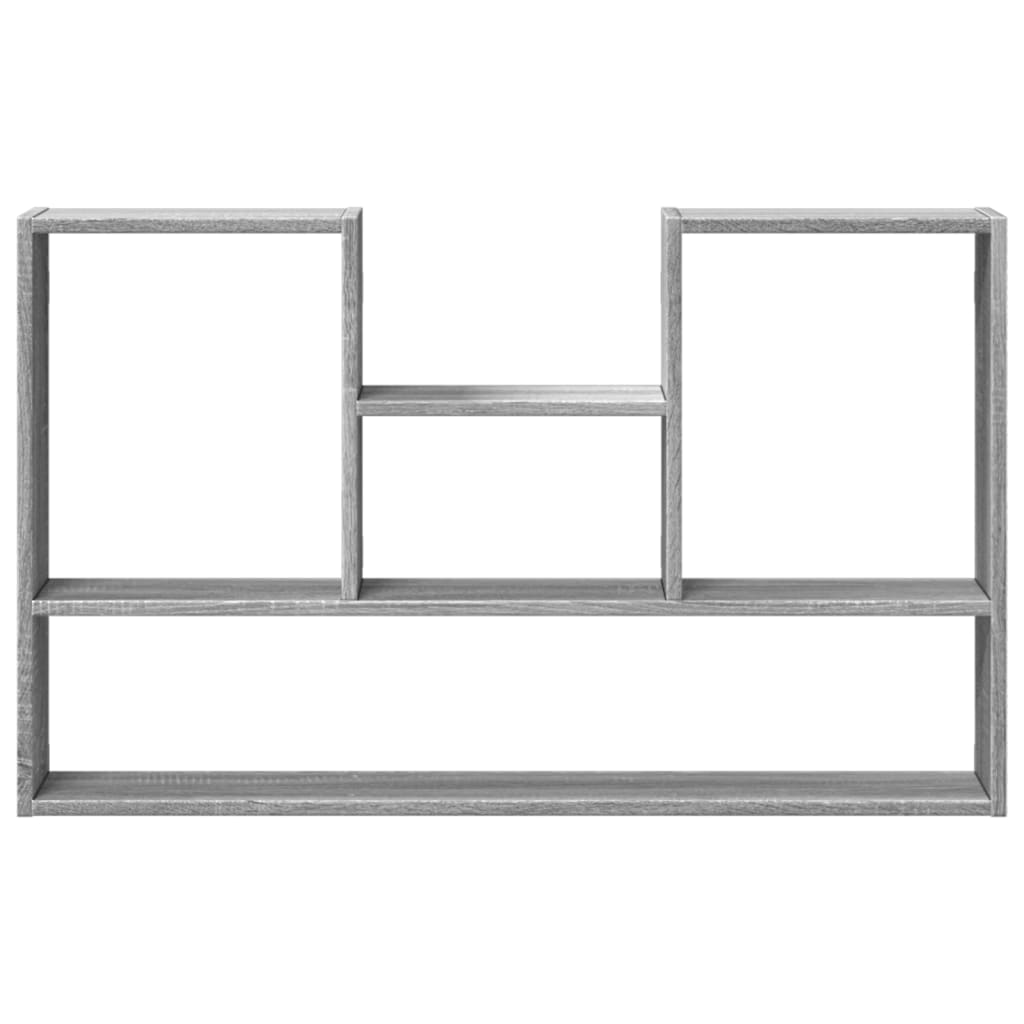 vidaXL Estantería de pared madera ingeniería gris Sonoma 99x15x60 cm