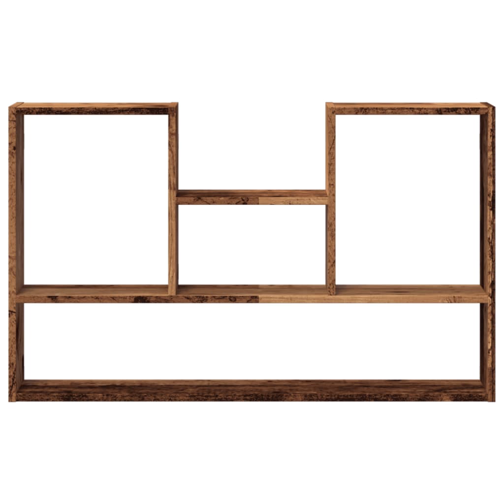 vidaXL Estantería de pared madera ingeniería envejecida 99x15x60 cm