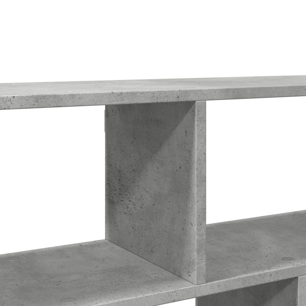 vidaXL Estantería de pared madera ingeniería gris hormigón 100x25x50cm