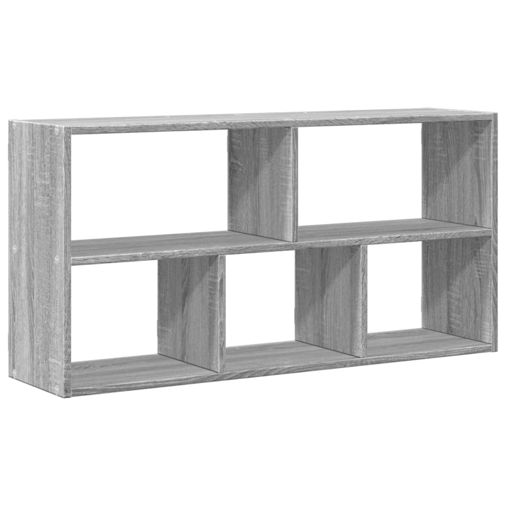 vidaXL Estantería de pared madera ingeniería gris Sonoma 100x25x50 cm