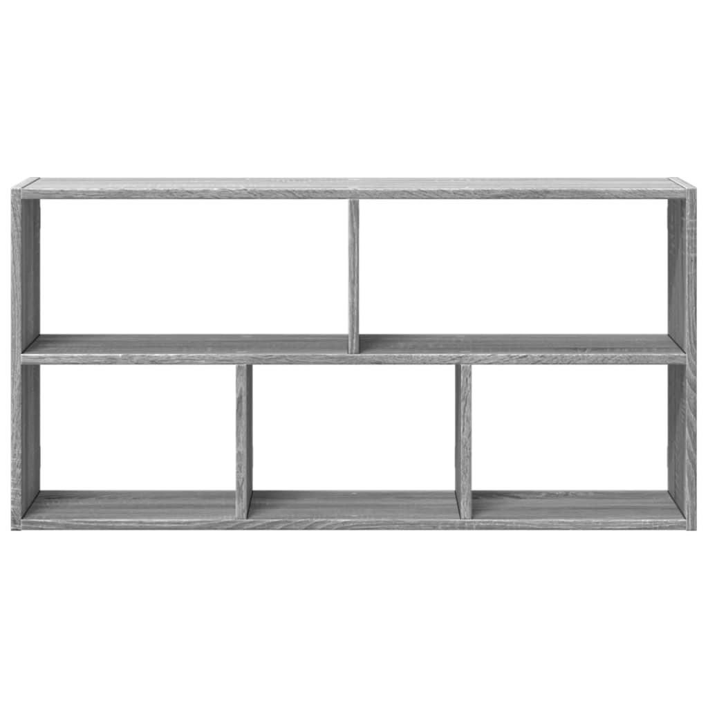 vidaXL Estantería de pared madera ingeniería gris Sonoma 100x25x50 cm