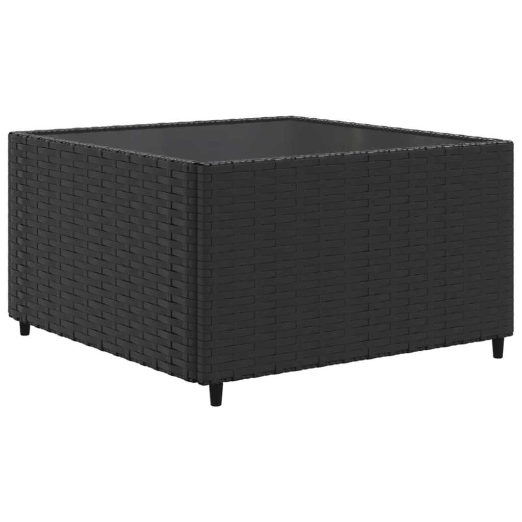 vidaXL Set muebles de jardín 6 piezas y cojines ratán sintético negro