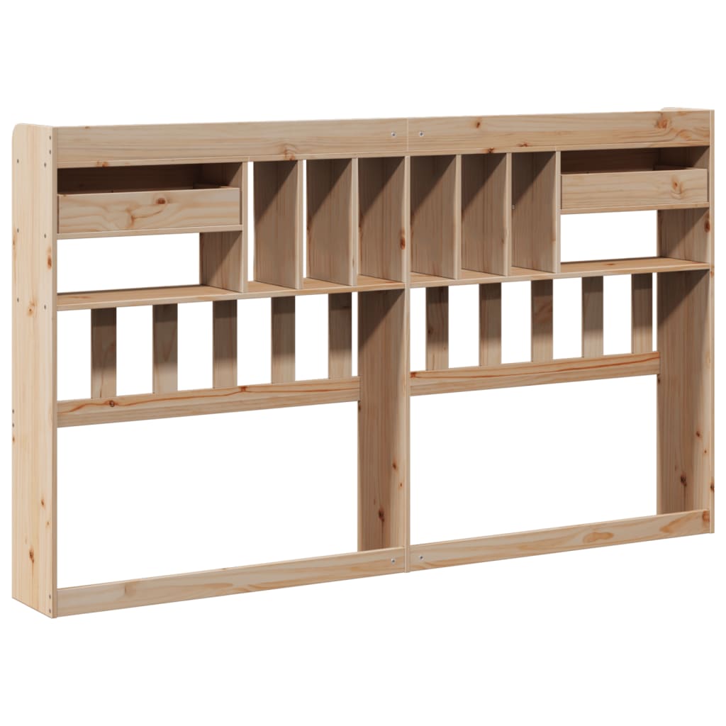 vidaXL Cabecero de cama con almacenaje madera maciza de pino 180 cm