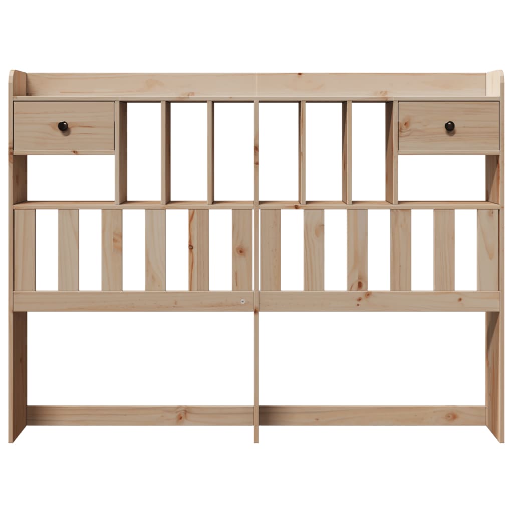 vidaXL Cabecero de cama con almacenaje madera maciza de pino 160 cm