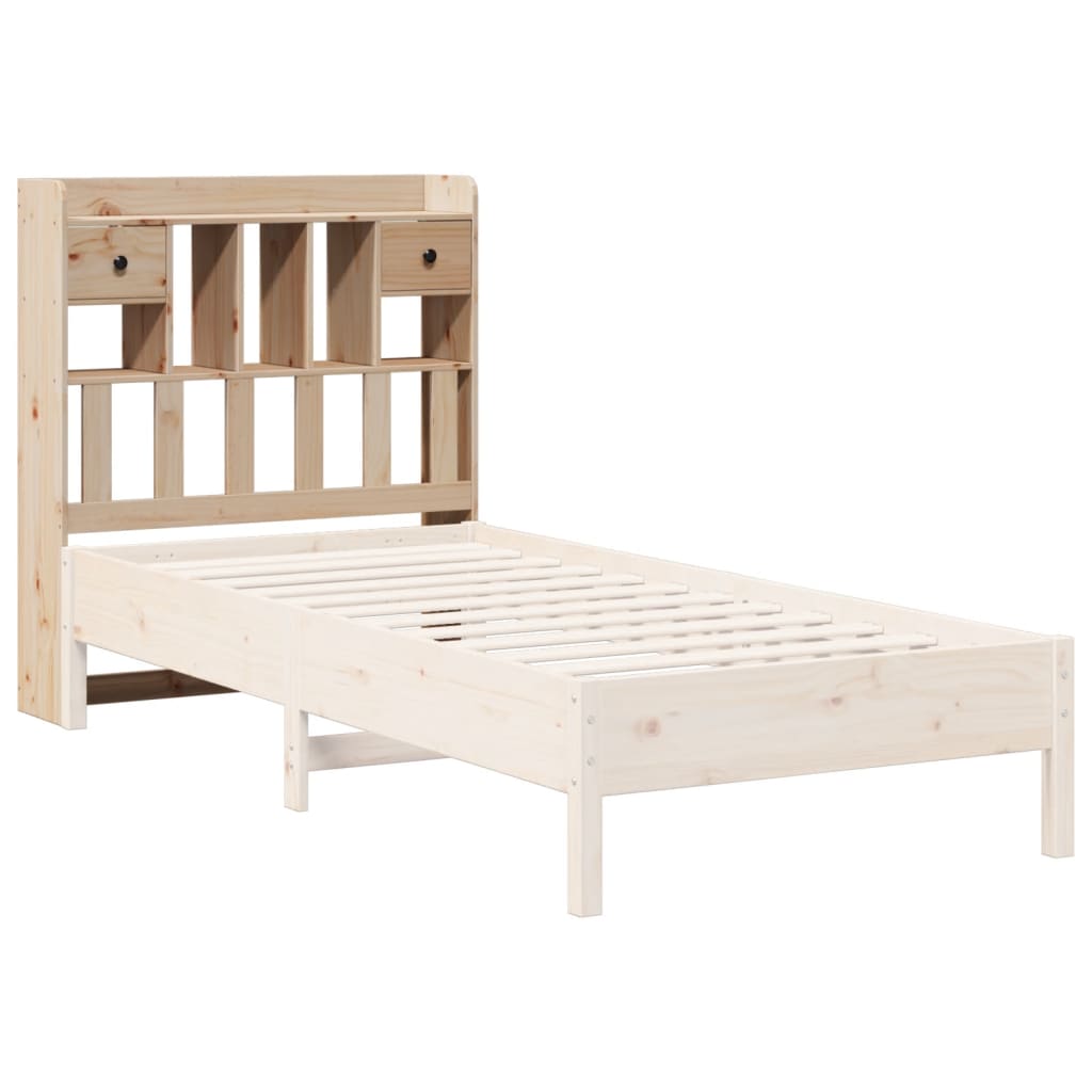 vidaXL Cabecero de cama con almacenaje madera maciza de pino 100 cm