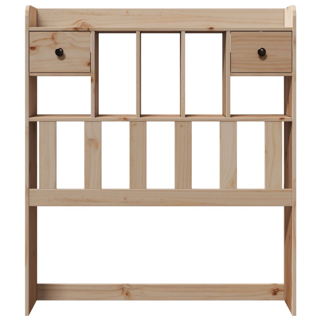 vidaXL Cabecero de cama con almacenaje madera maciza de pino 90 cm