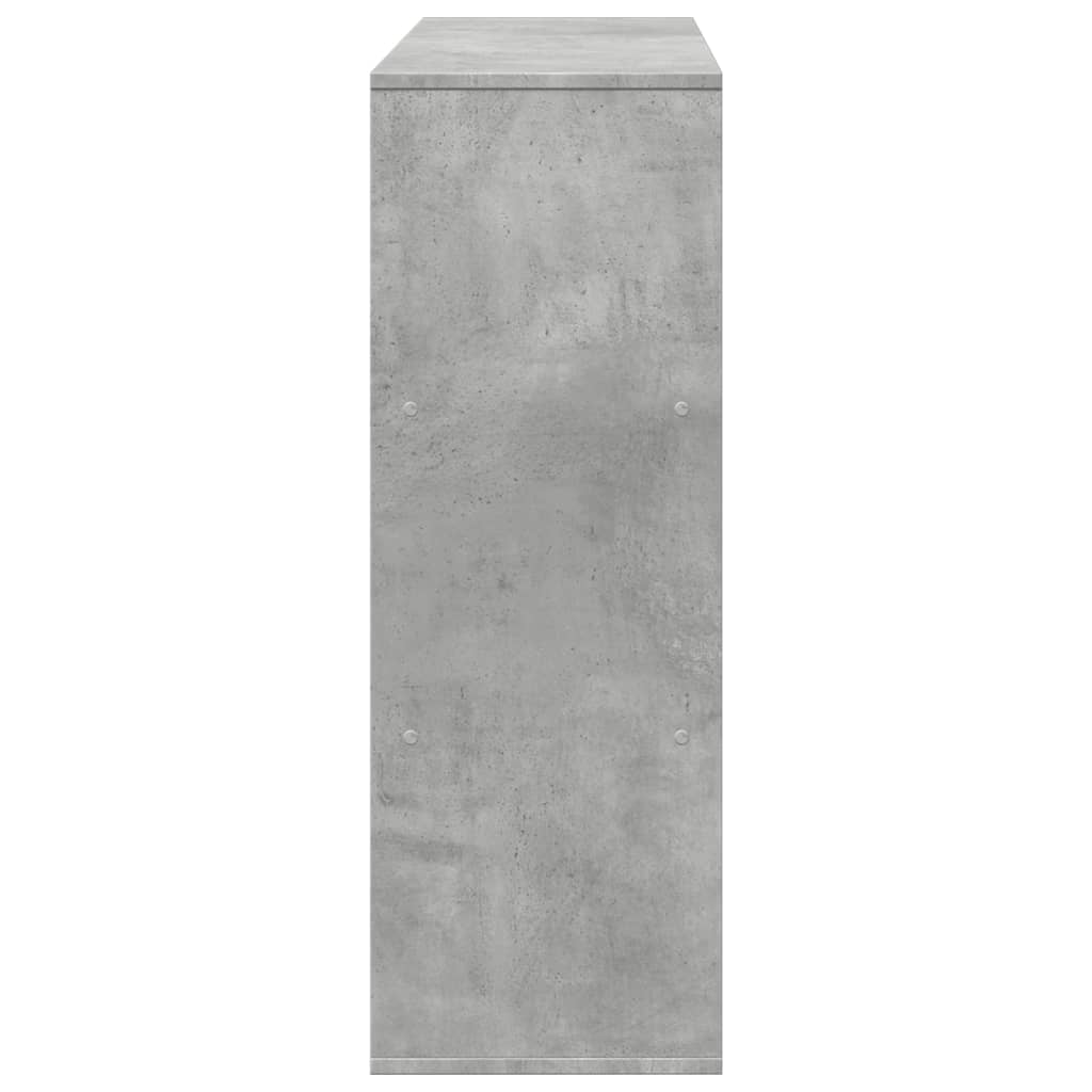 vidaXL Estantería/divisor de espacios gris hormigón 100x33x94,5 cm