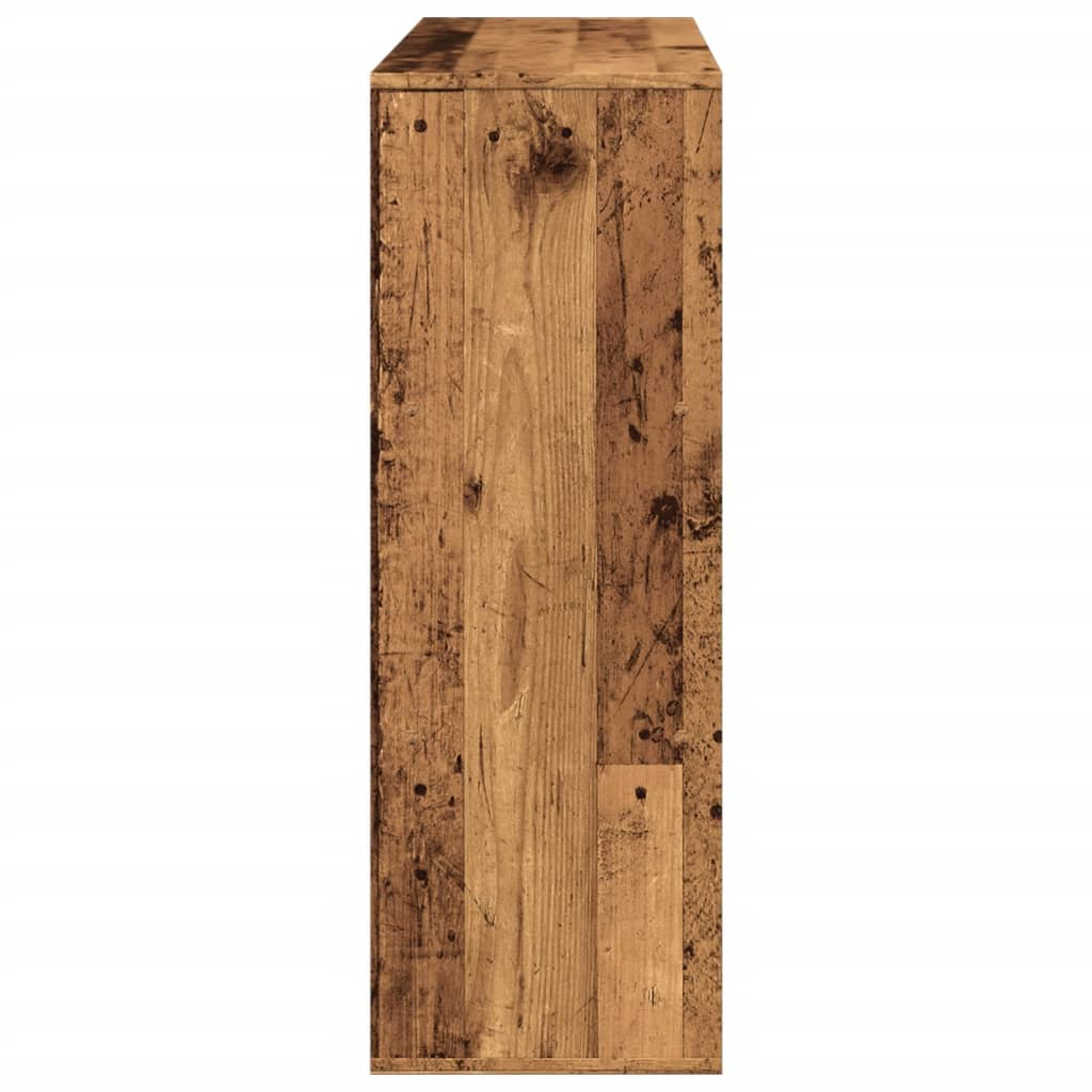 vidaXL Estantería/divisor de espacios madera envejecida 100x33x94,5 cm