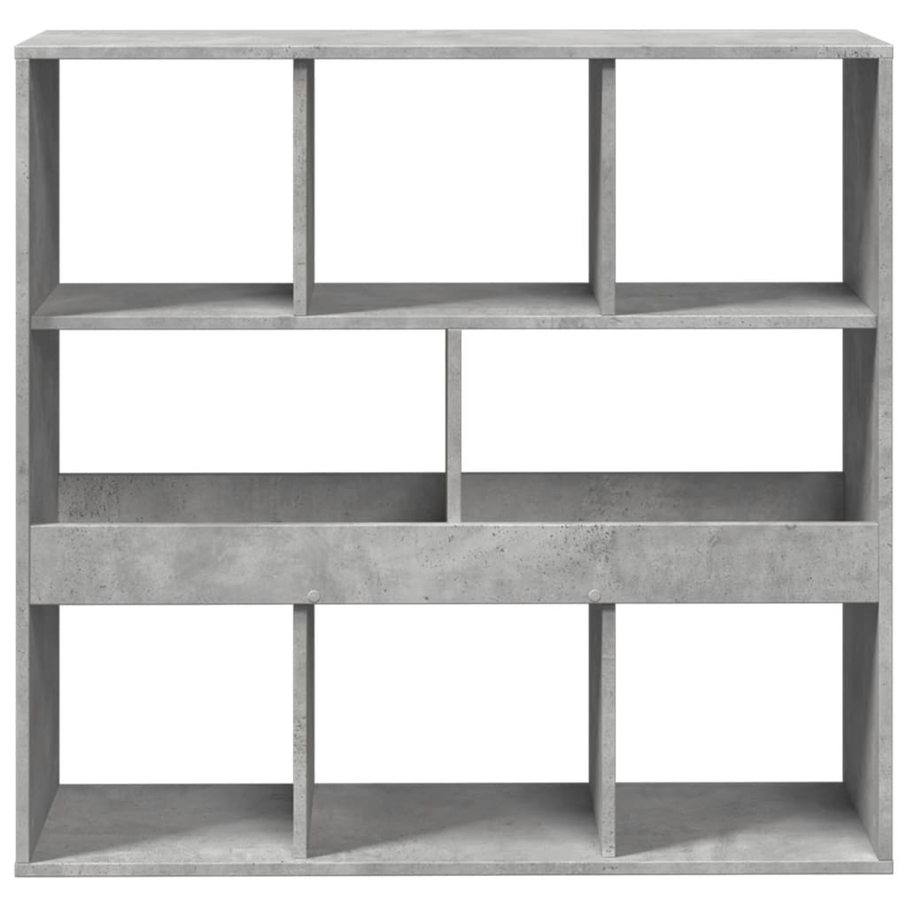 vidaXL Estantería/divisor de espacios gris hormigón 100x33x94,5 cm