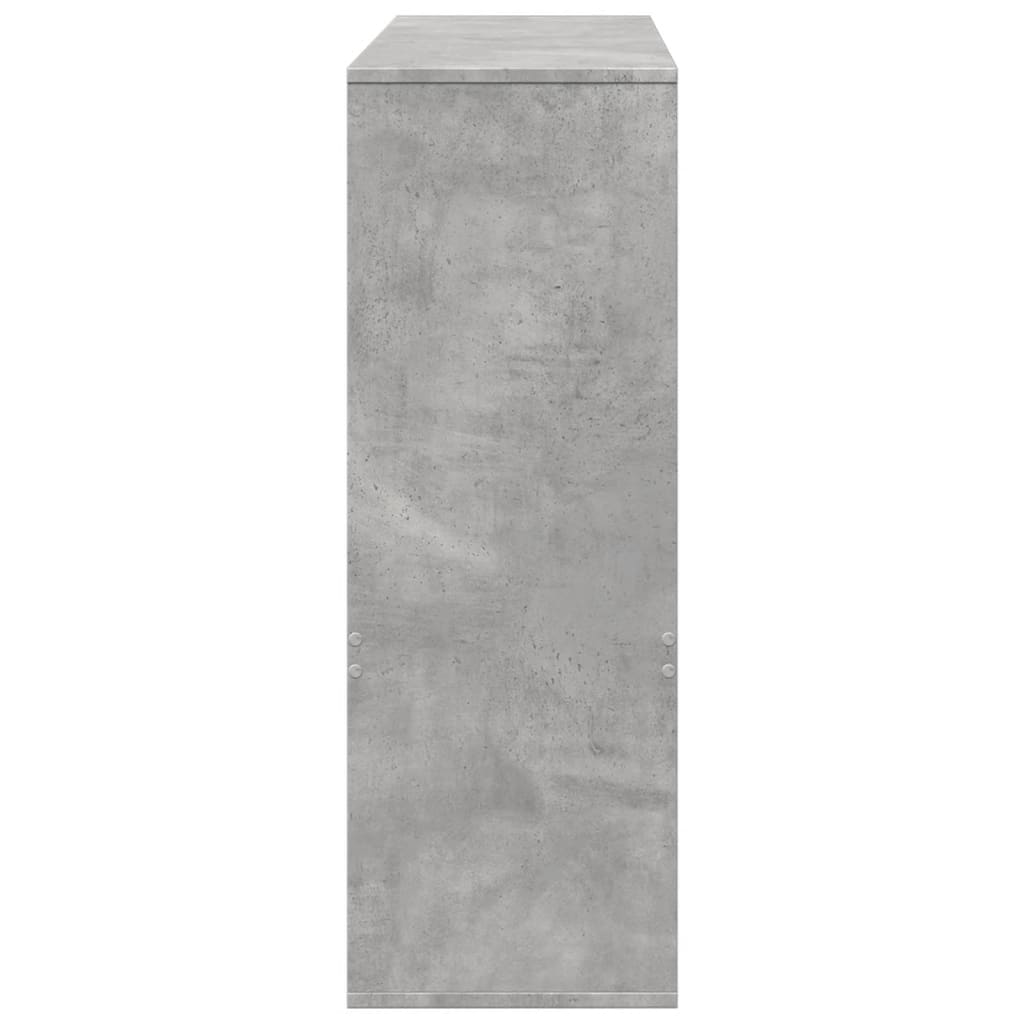 vidaXL Estantería/divisor de espacios gris hormigón 100x33x94,5 cm