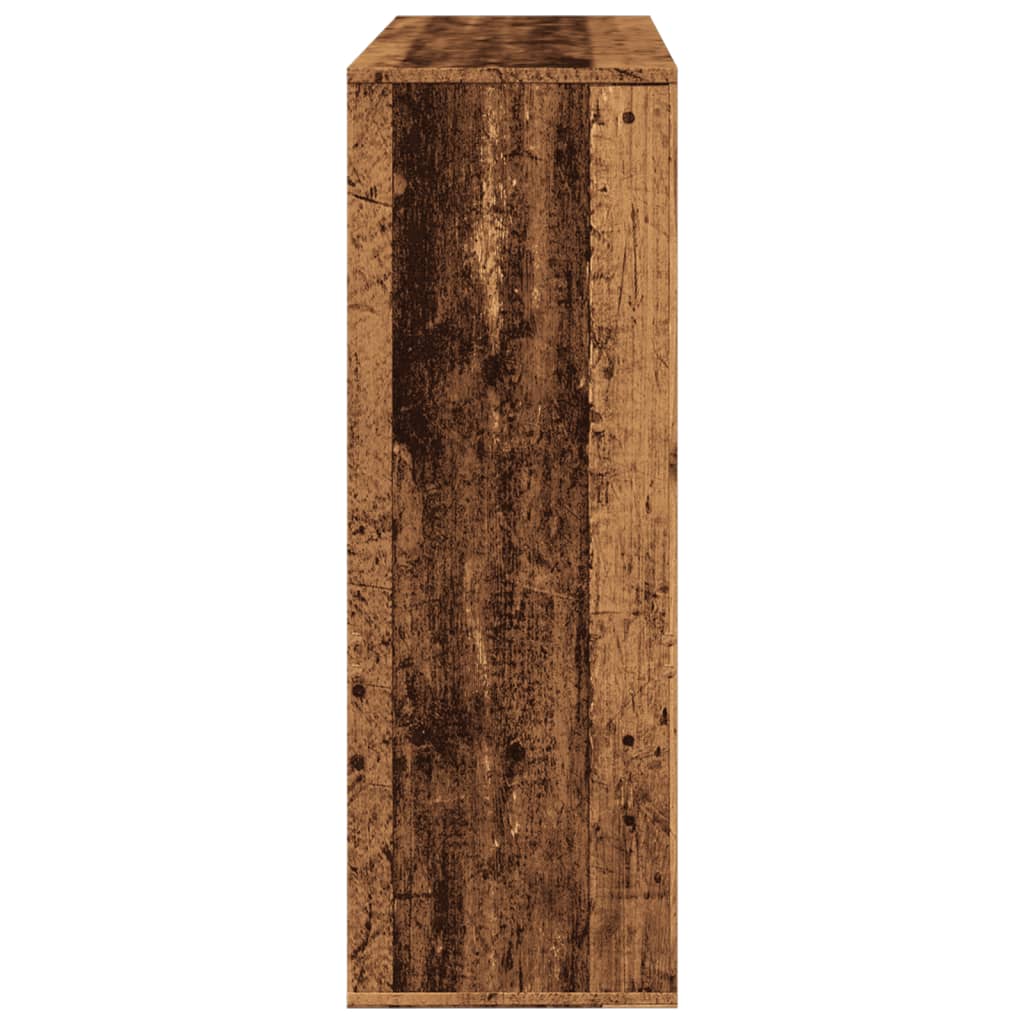 vidaXL Estantería/divisor de espacios madera envejecida 100x33x94,5 cm