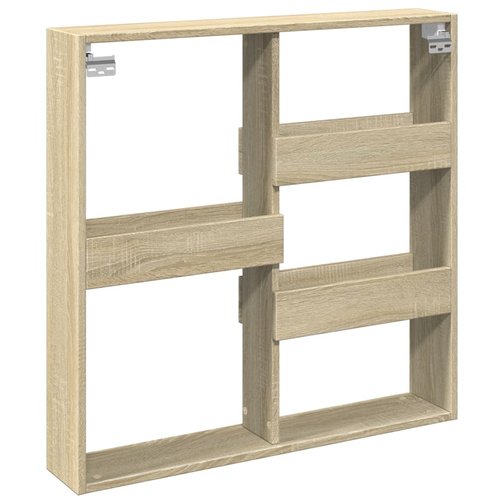 vidaXL Armario de pared madera de ingeniería roble Sonoma 80x15x80 cm