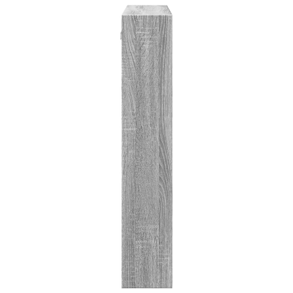 vidaXL Armario de pared madera de ingeniería gris Sonoma 80x15x80 cm