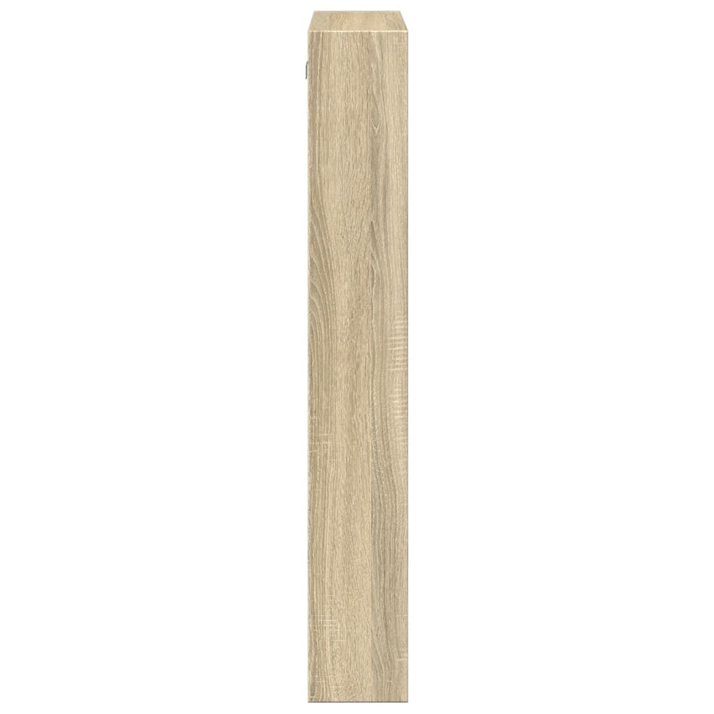 vidaXL Armario de pared madera ingeniería roble Sonoma 50x15x100 cm