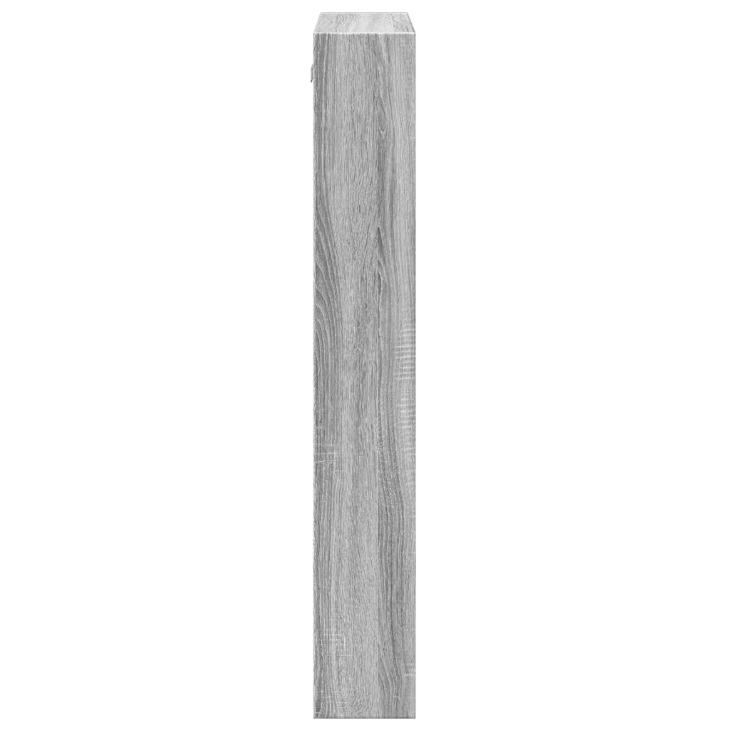 vidaXL Armario de pared madera de ingeniería gris Sonoma 50x15x100 cm