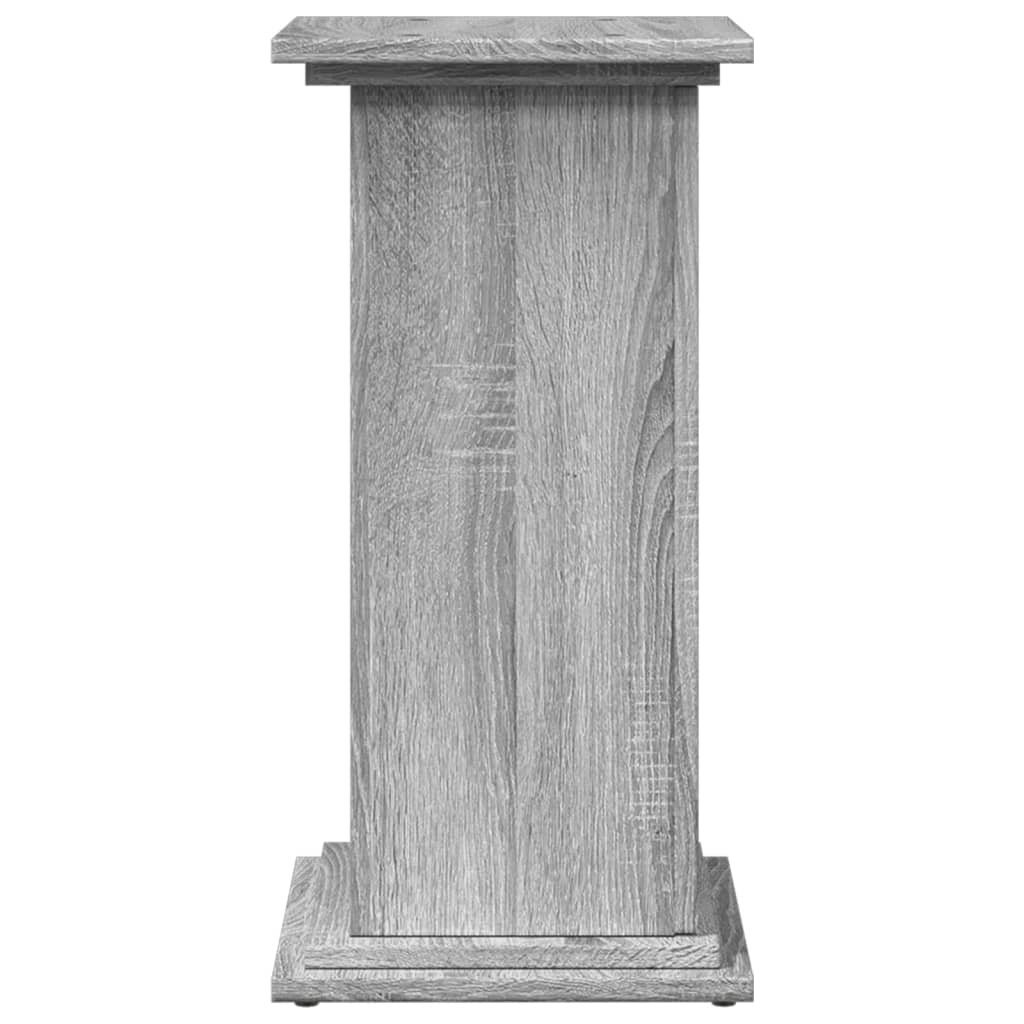 vidaXL Pedestal expositor con almacenaje gris Sonoma 31x30x60 cm