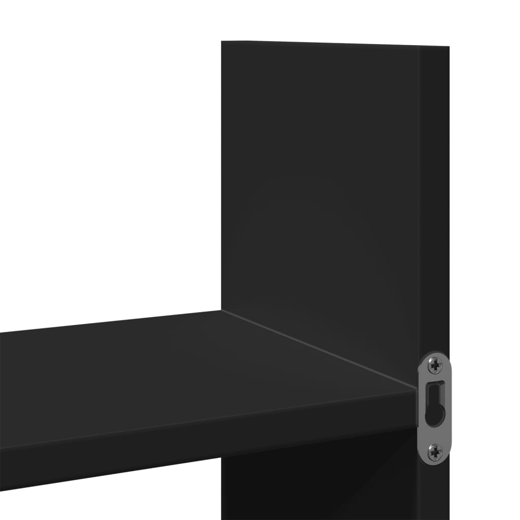 vidaXL Armario de pared madera de ingeniería negro 100x18x40 cm