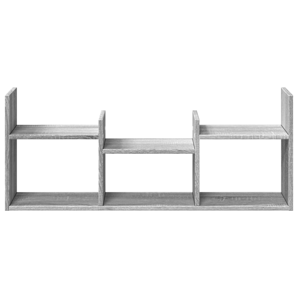 vidaXL Armario de pared madera de ingeniería gris Sonoma 100x18x40 cm