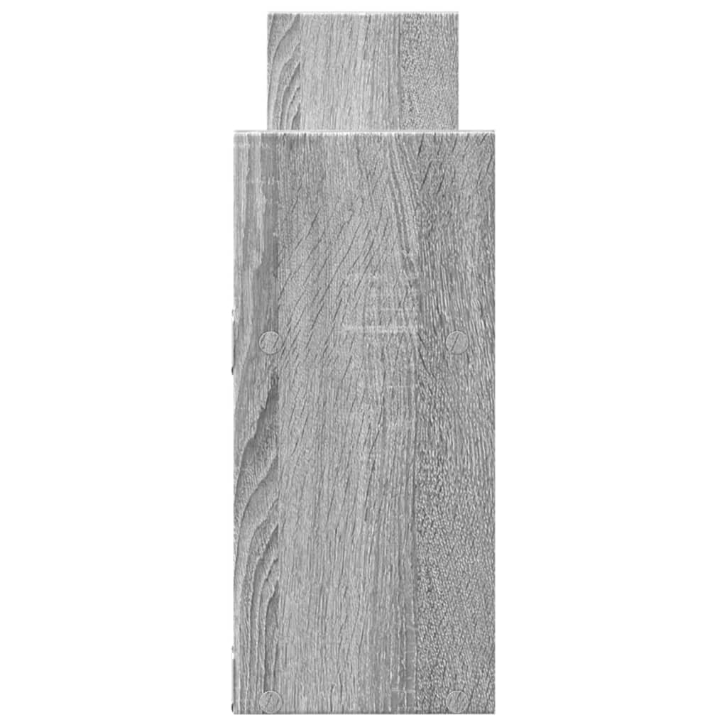 vidaXL Armario de pared madera de ingeniería gris Sonoma 100x18x40 cm