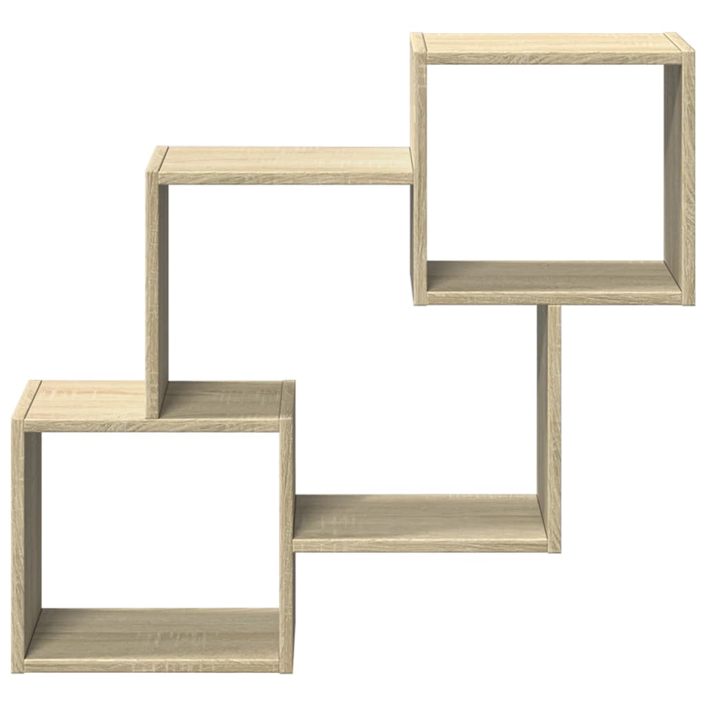 vidaXL Armario de pared madera de ingeniería roble sonoma 78x18x71 cm