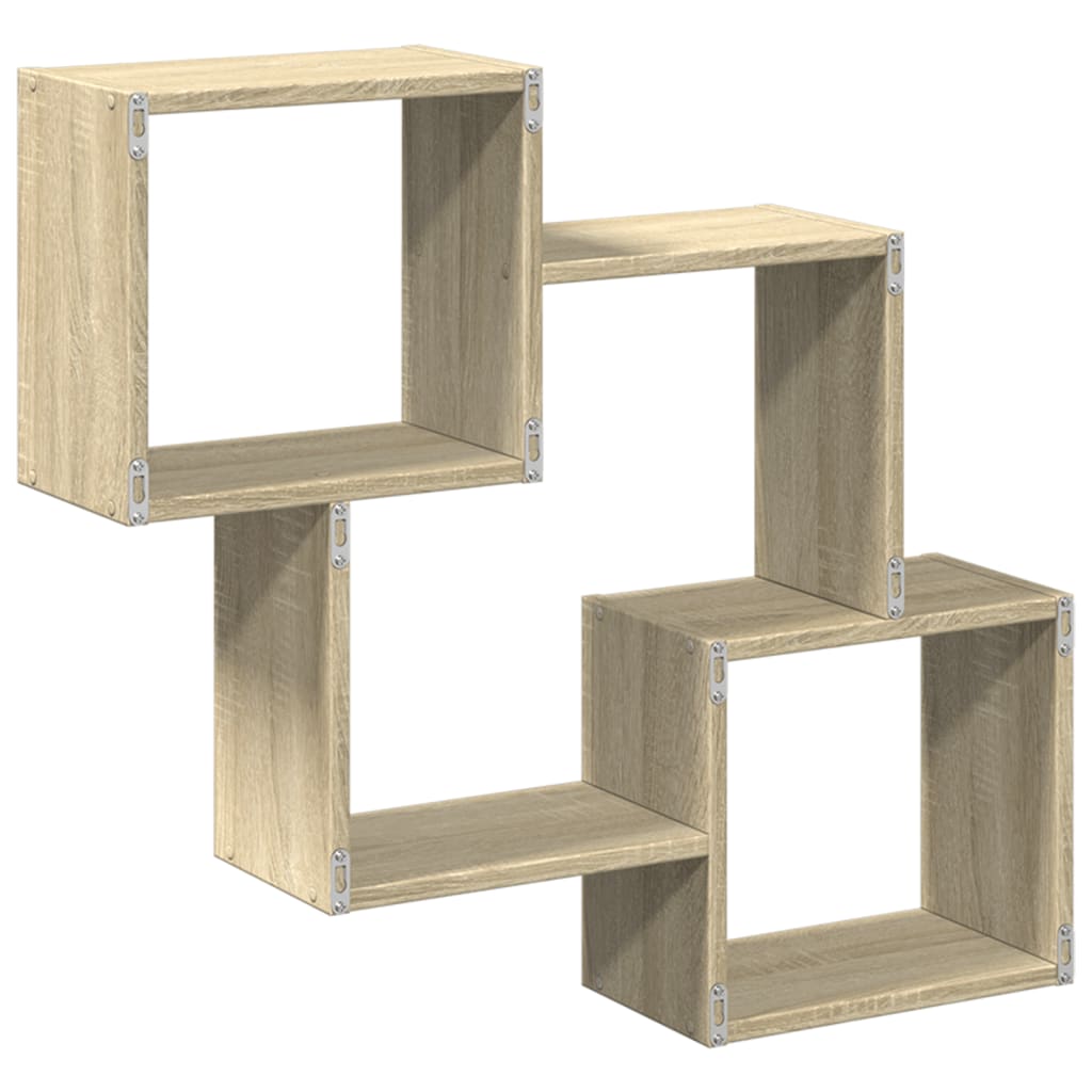 vidaXL Armario de pared madera de ingeniería roble sonoma 78x18x71 cm