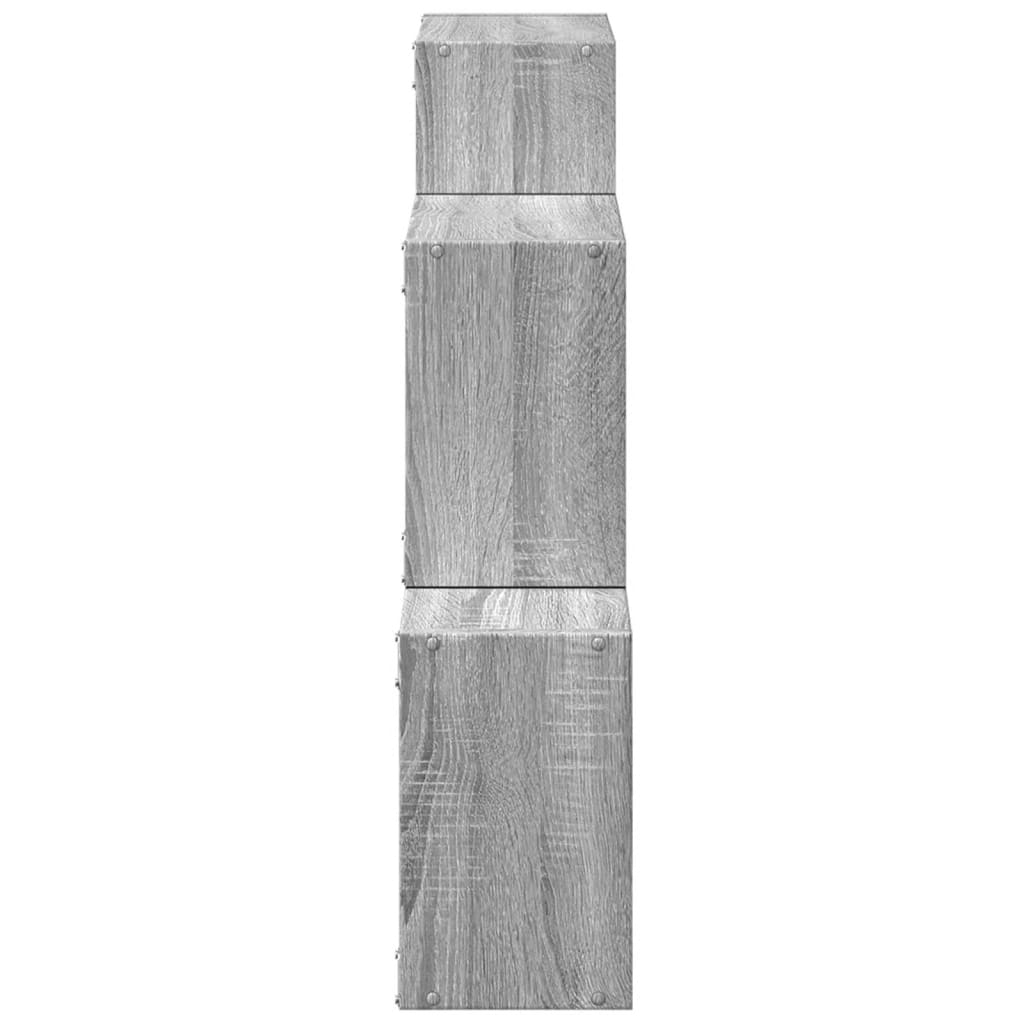 vidaXL Armario de pared madera de ingeniería gris Sonoma 78x18x71 cm