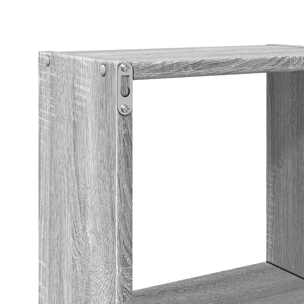 vidaXL Armario de pared madera de ingeniería gris Sonoma 78x18x71 cm