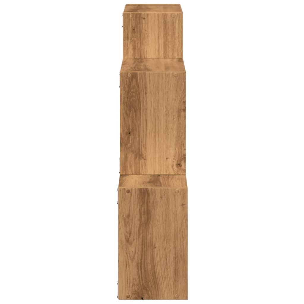 vidaXL Armario de pared madera ingeniería roble artesanal 78x18x71 cm