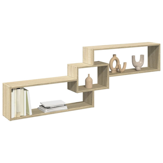 vidaXL Armario de pared madera de ingeniería roble Sonoma 158x18x53 cm