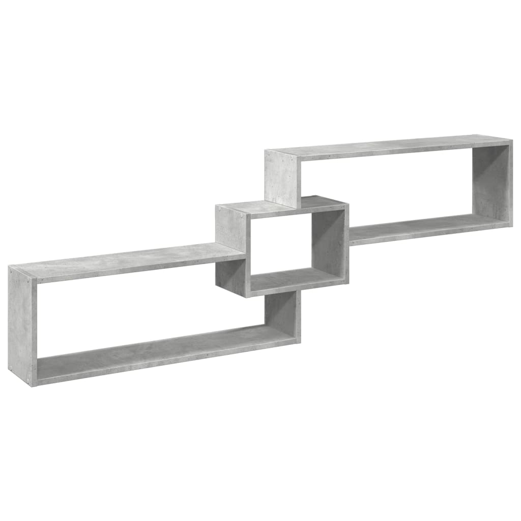 vidaXL Armario de pared madera ingeniería gris hormigón 158x18x53 cm