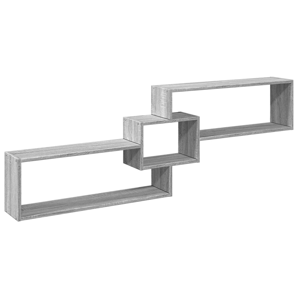 vidaXL Armario de pared madera de ingeniería gris Sonoma 158x18x53 cm