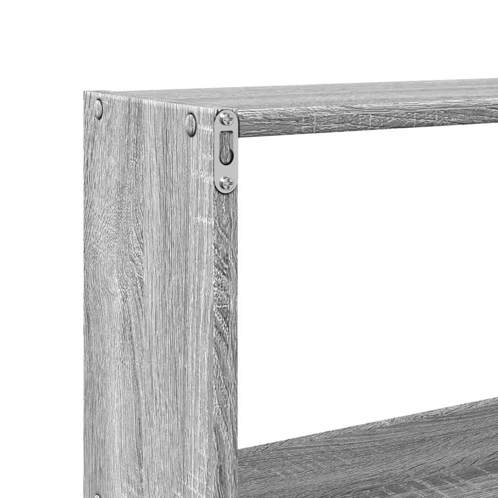 vidaXL Armario de pared madera de ingeniería gris Sonoma 158x18x53 cm