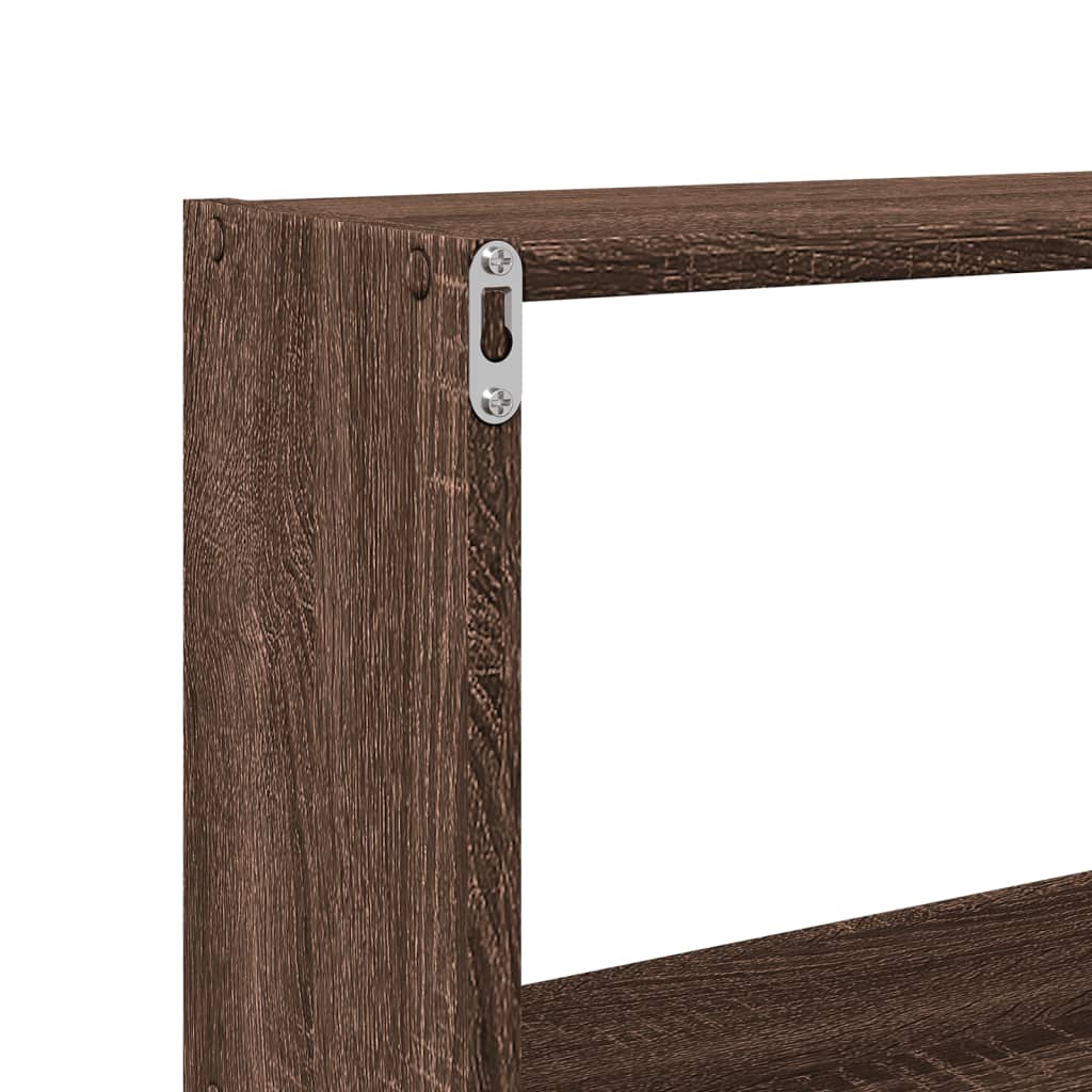 vidaXL Armario de pared madera de ingeniería marrón roble 158x18x53 cm