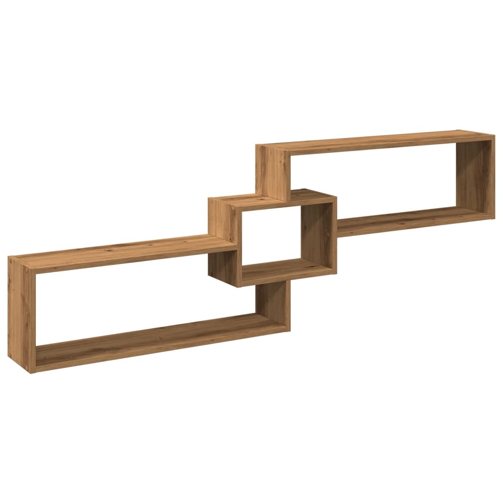 vidaXL Armario de pared madera ingeniería roble artesanal 158x18x53 cm