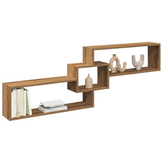 vidaXL Armario de pared madera ingeniería roble artesanal 158x18x53 cm