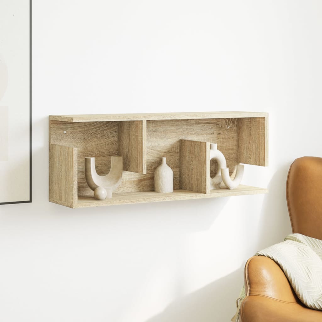 vidaXL Armario de pared madera de ingeniería roble Sonoma 80x20x30 cm