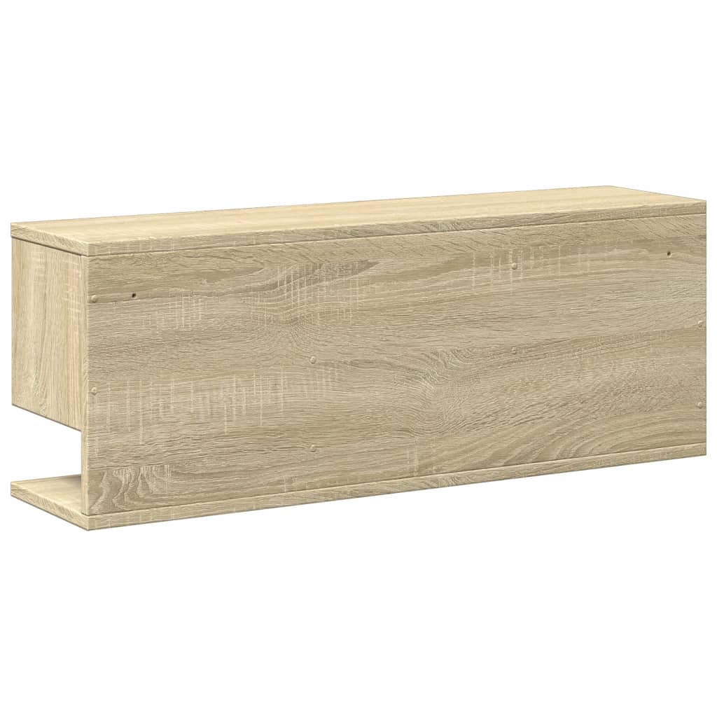 vidaXL Armario de pared madera de ingeniería roble Sonoma 80x20x30 cm