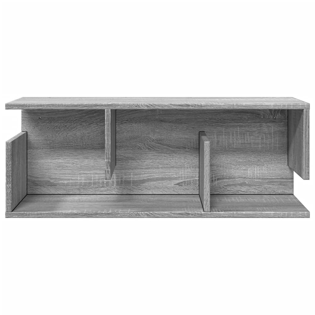 vidaXL Armario de pared madera de ingeniería gris Sonoma 80x20x30 cm