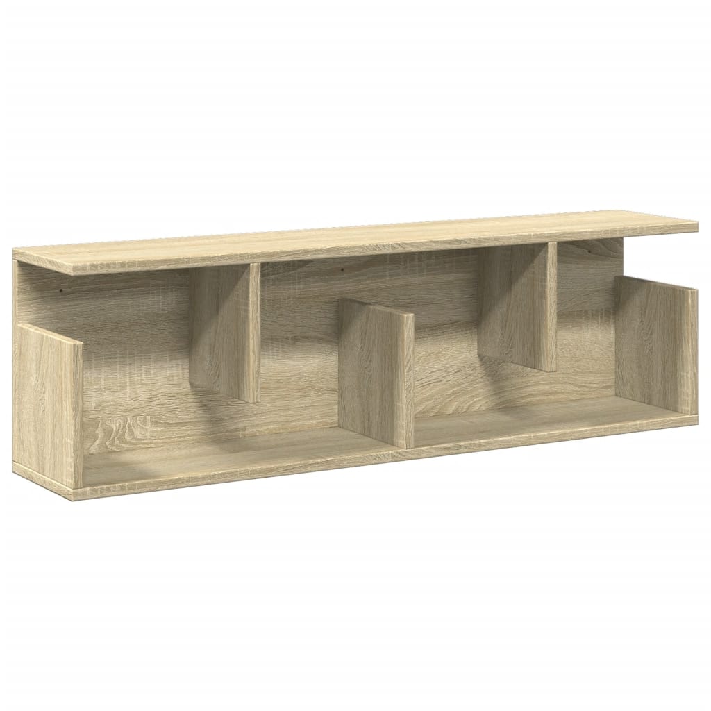 vidaXL Armario de pared madera de ingeniería roble Sonoma 100x20x30 cm