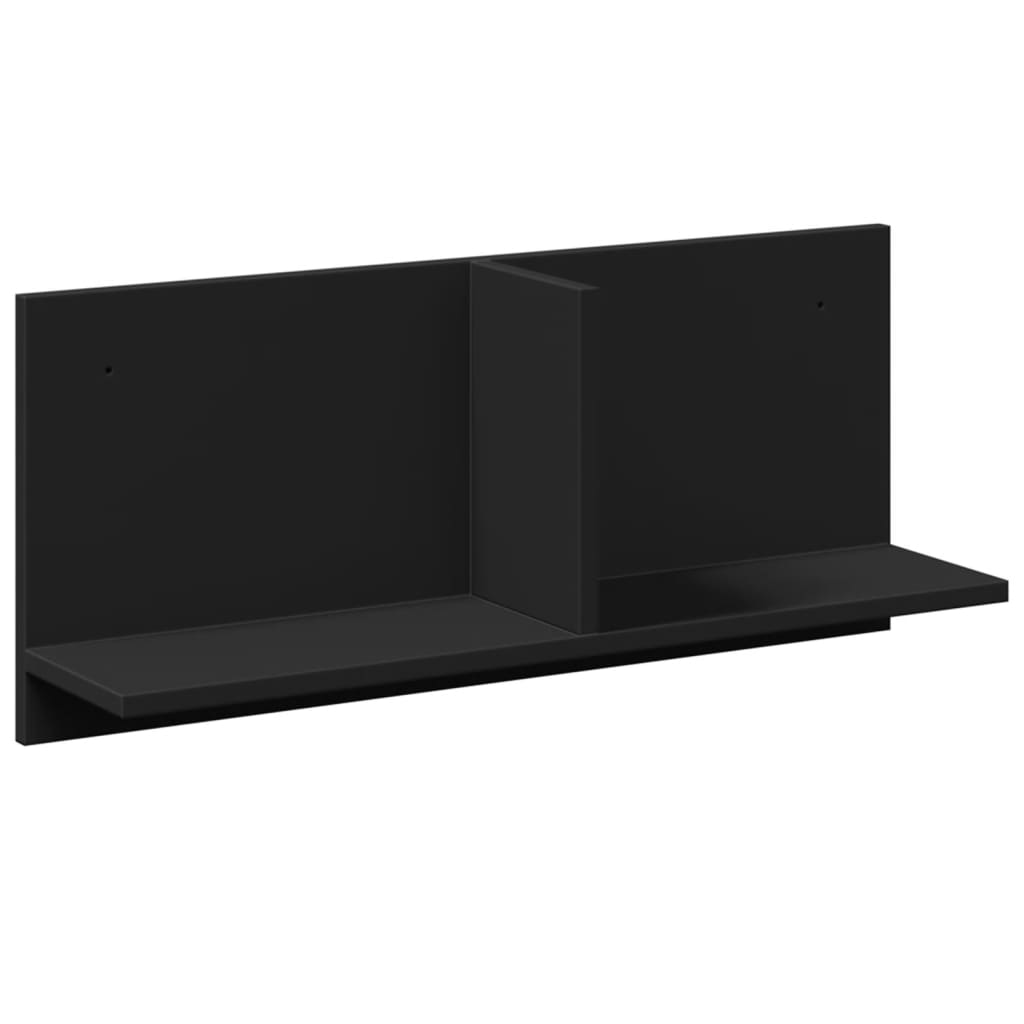 vidaXL Armario de pared madera de ingeniería negro 70x16,5x30 cm