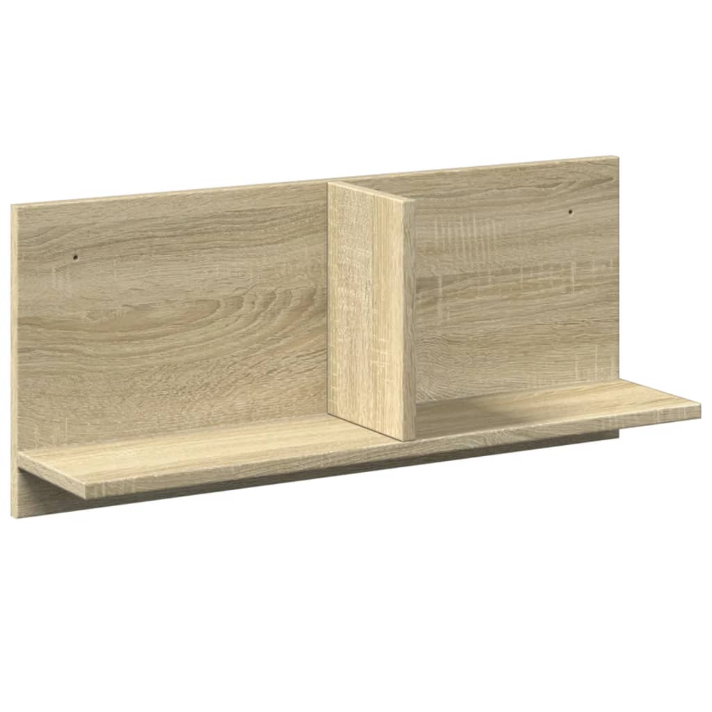 vidaXL Armario de pared madera ingeniería roble sonoma 70x16,5x30 cm