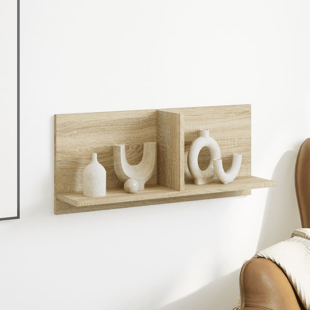 vidaXL Armario de pared madera ingeniería roble sonoma 70x16,5x30 cm