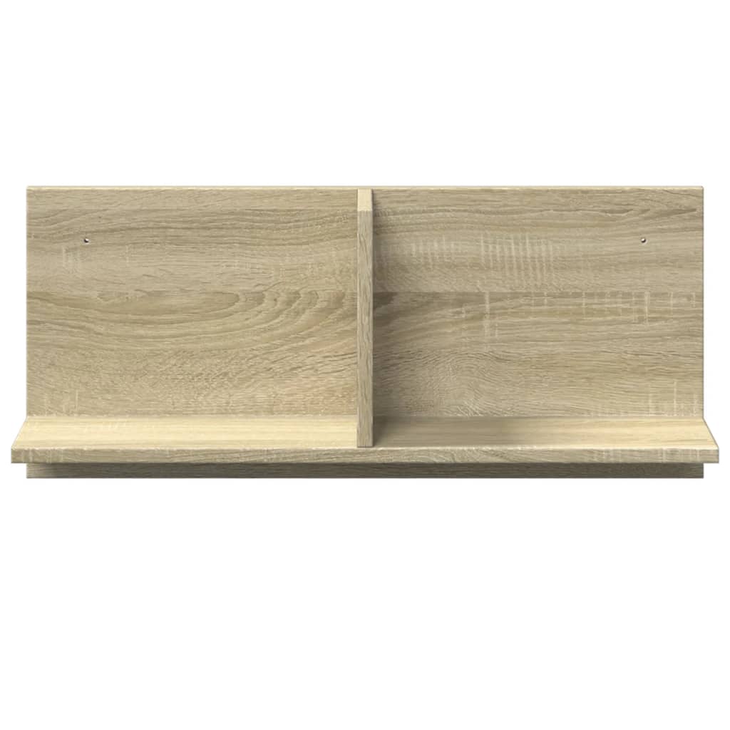 vidaXL Armario de pared madera ingeniería roble sonoma 70x16,5x30 cm